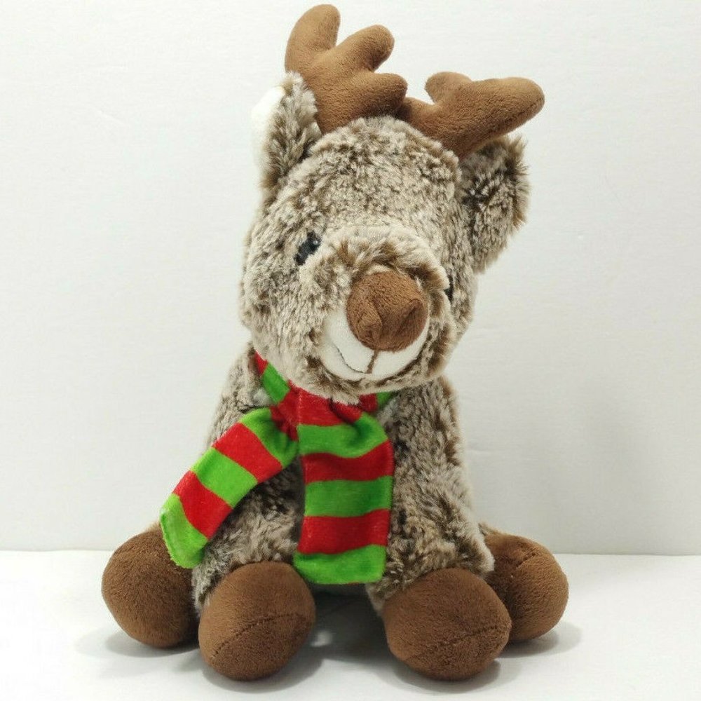 FIESTA 2 Tone Sitting Reindeer Plush Toy 3668AE3M